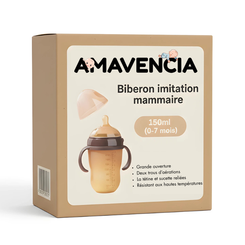 Biberon imitation mammaire